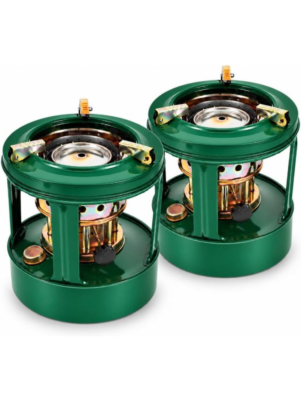 Portable Kerosene Stove Set - 2Pcs 8-Wick Outdoor Cooking Gear for Camping